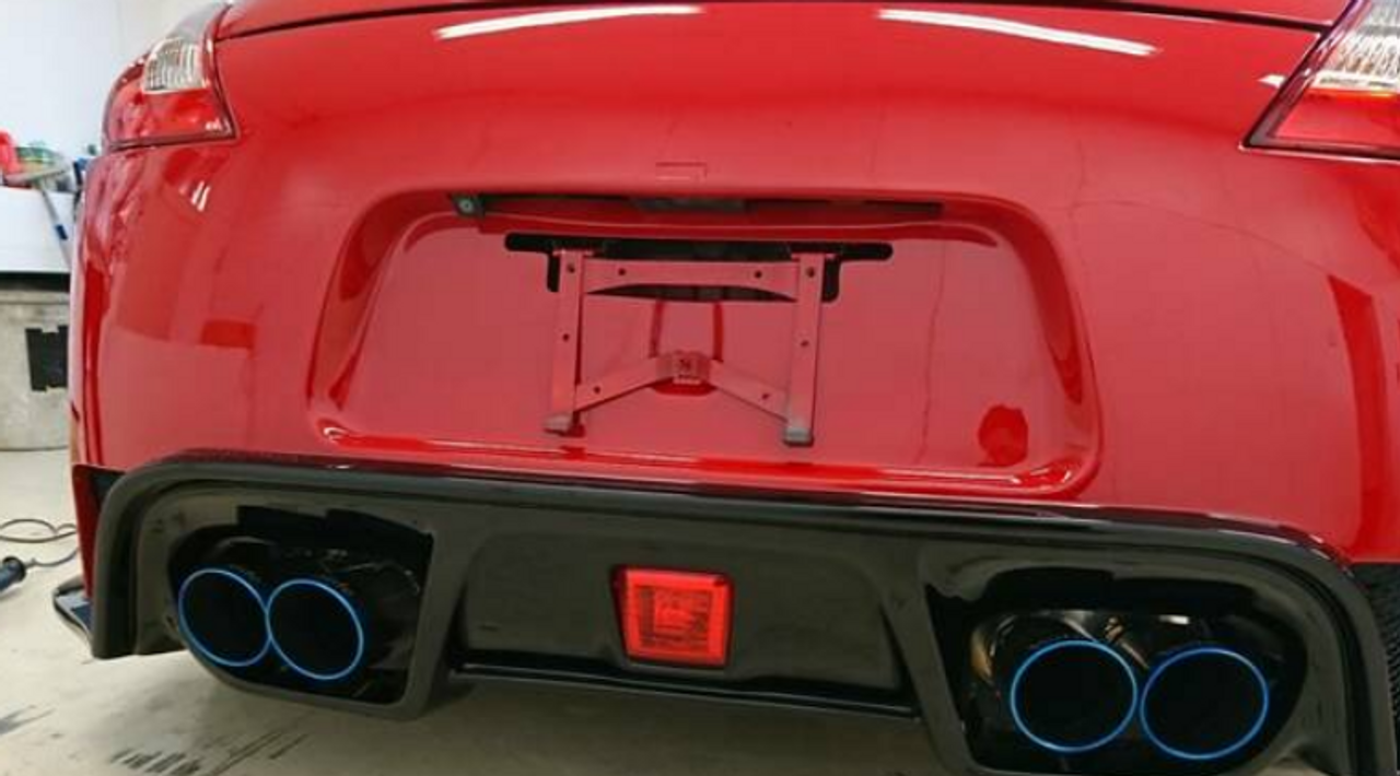 VeilSide Nissan JDM Rear License Plate Mount for 2009-2023 Nissan 370Z Fairlady Z Z34 VeilSide Ver. 1 Rear Bumper (Steel)